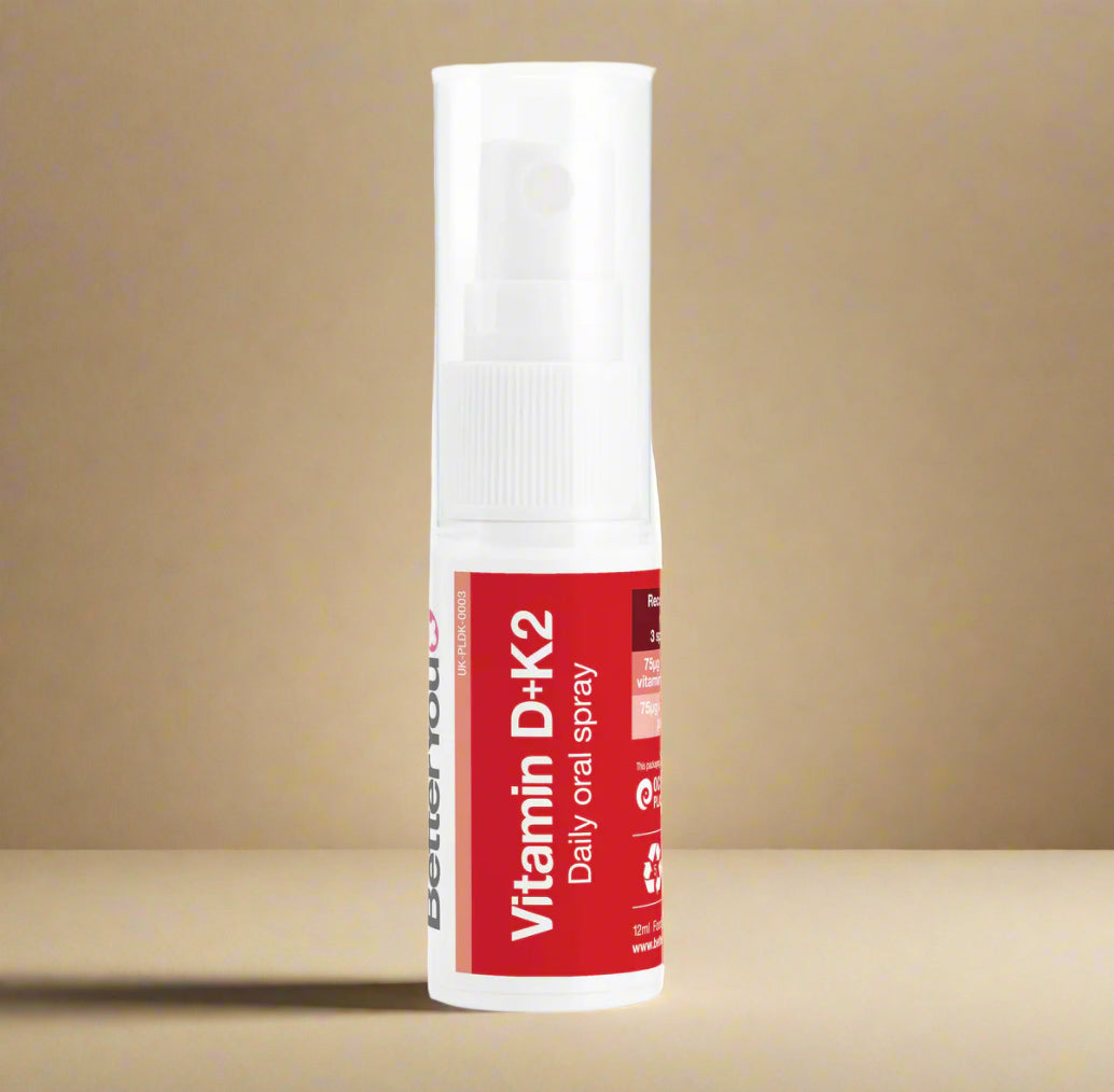 BetterYou DLux+ Vitamin D + K2 Oral Spray – 12ml high-absorption supplement