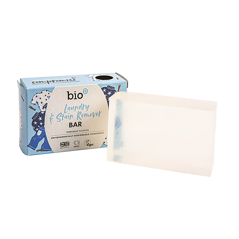 Bio-D Laundry & Stain Remover Bar – 90g — original product photograph