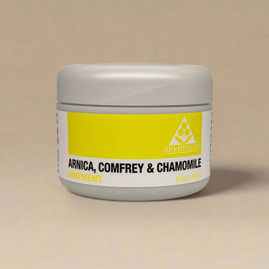Biohealth Arnica Comfrey Chamomile Ointment 84g lanolin-free herbal blend