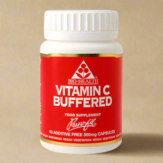 Biohealth Buffered Vitamin C 60 Capsules non-acidic vegan supplement