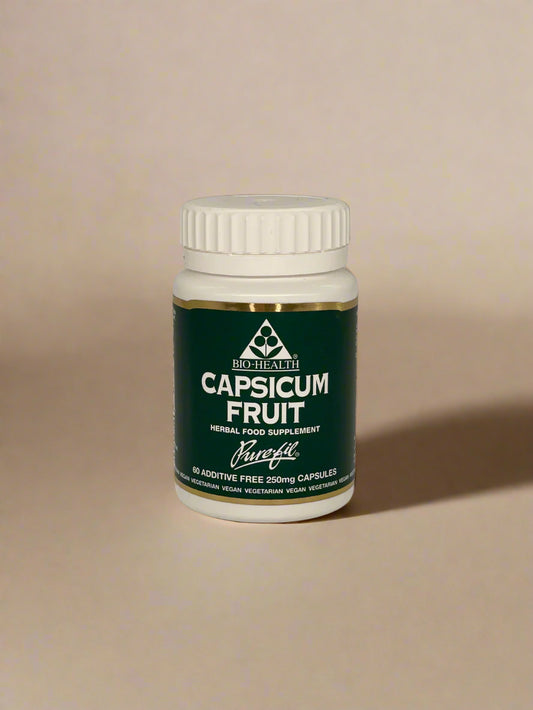Biohealth Capsicum Fruit 250mg 60 Capsules natural herbal supplement