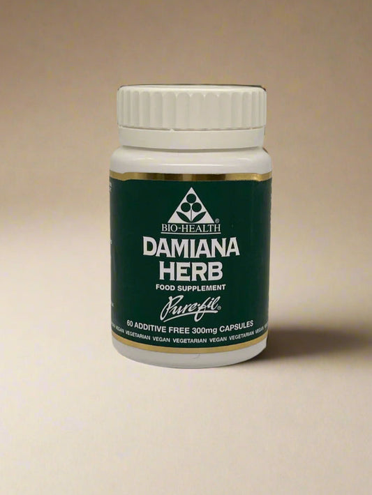 Biohealth Damiana Herb 300mg 60 Capsules natural herbal supplement