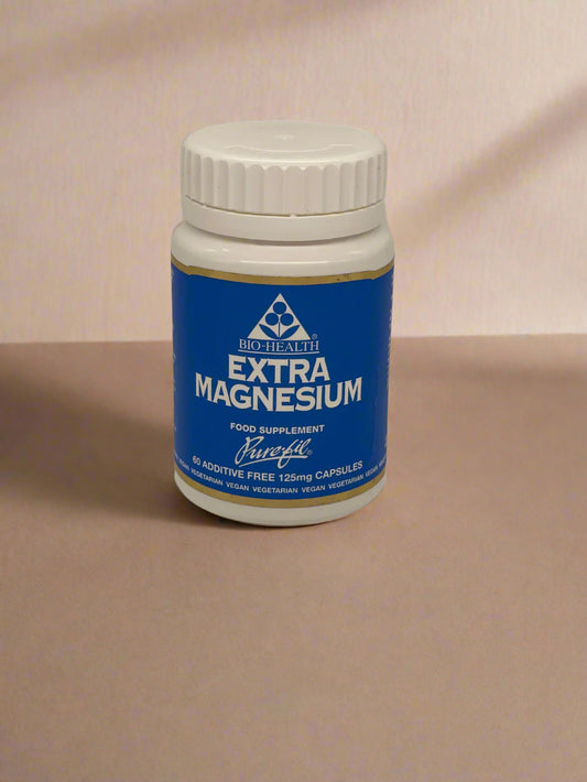 Biohealth Extra Magnesium 60 Capsules pure elemental magnesium supplement