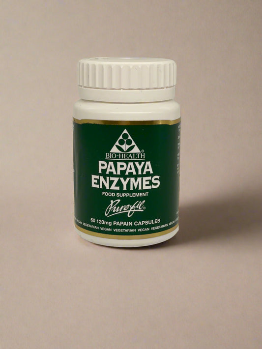 Biohealth Papaya Enzymes 60 Capsules natural digestive supplement