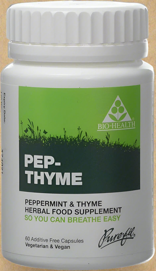 Biohealth Pep-Thyme 60 Capsules herbal blend with peppermint and thyme