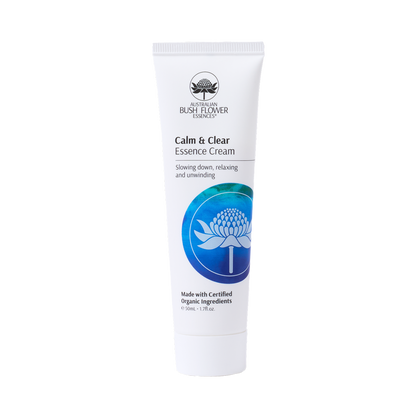 Australian Bush Flower calm clear cream original product packaging