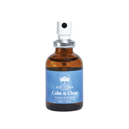Australian Bush Flower calm clear oral spray original product packaging