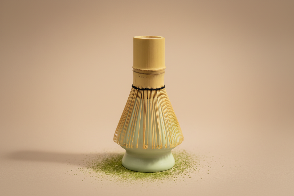 Ceramic chasen holder matcha accessory