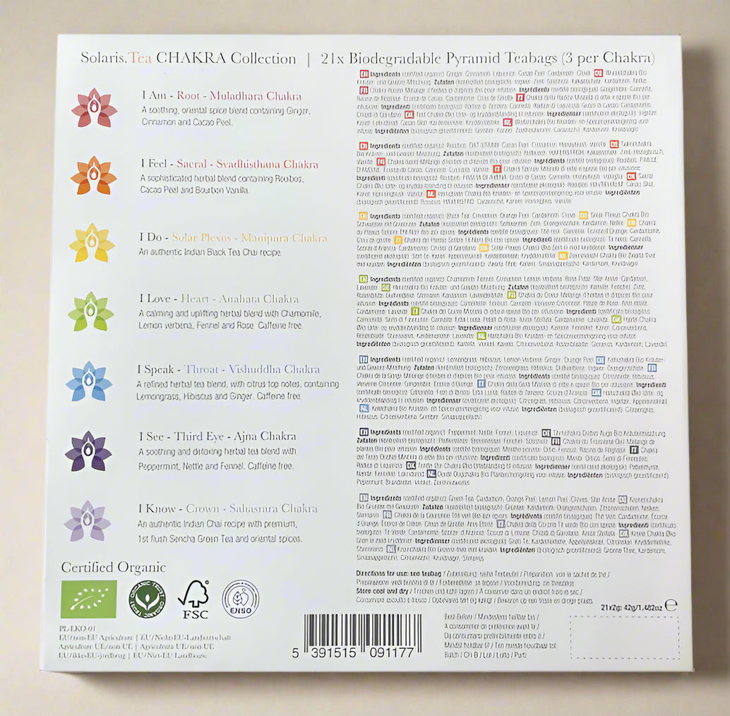 Herbal Chakra Tea Collection by Solaris Tea