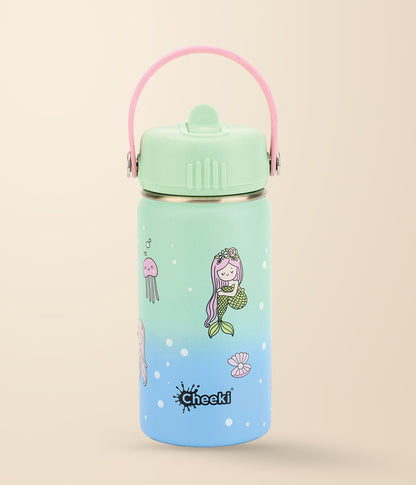 Cheeki 400ml Insulated Little Adventurer Bottle - Mermaid — product view