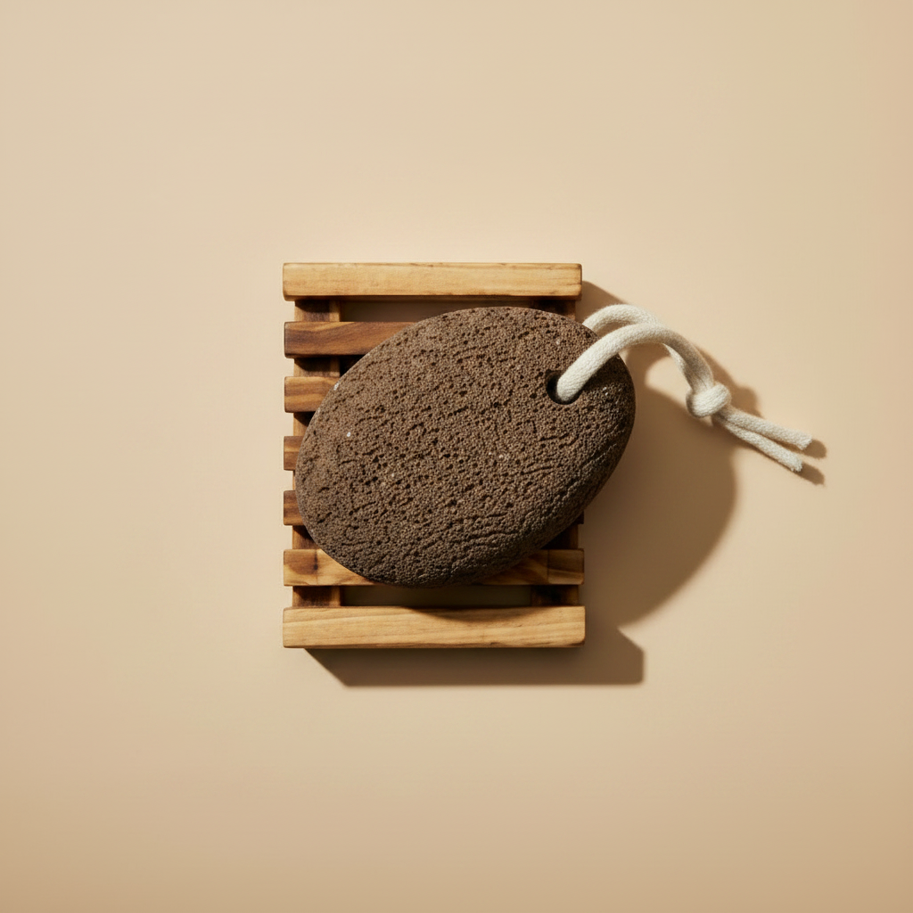 Dublin Herbalists Pumice Stone with Wooden Tray