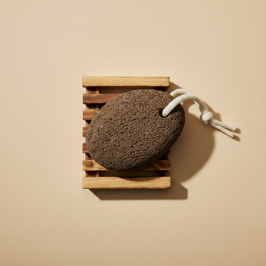 Dublin Herbalists Pumice Stone with Wooden Tray