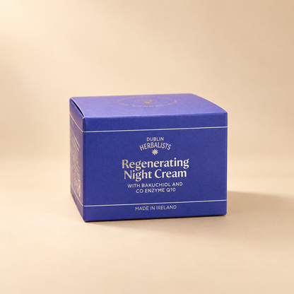 Dublin Herbalists Regenerating Night Cream with Bakuchiol and Co Enzyme Q10 50ml carton
