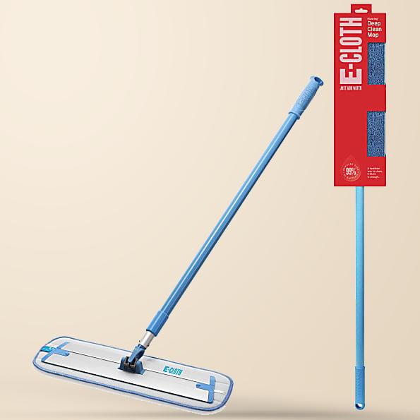 E-Cloth Deep Clean Mop with telescopic handle and microfibre head