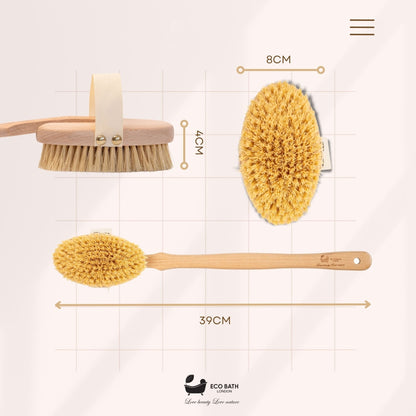 Eco Bath Natural Sisal Body Brush Hard