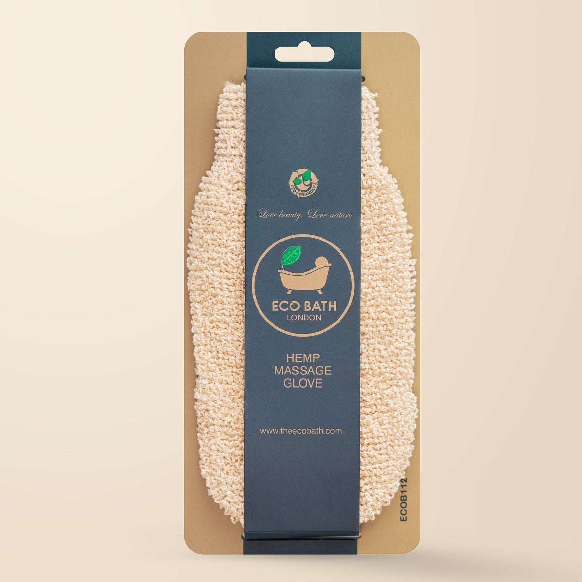 Eco Bath Hemp Massage Glove retail pack