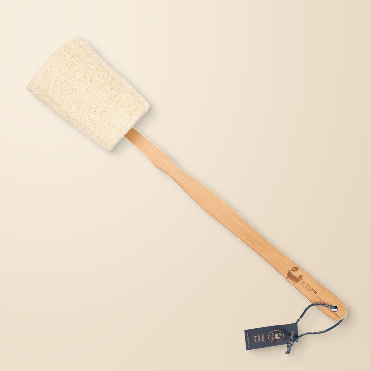 Eco Bath Natural Loofah Brush with wooden handle