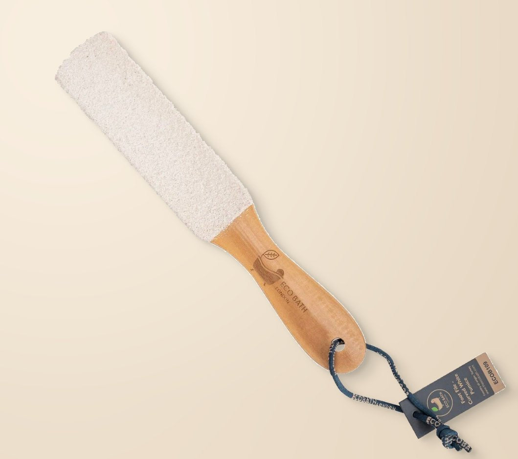 Eco Bath Natural Pumice Foot File with wooden handle