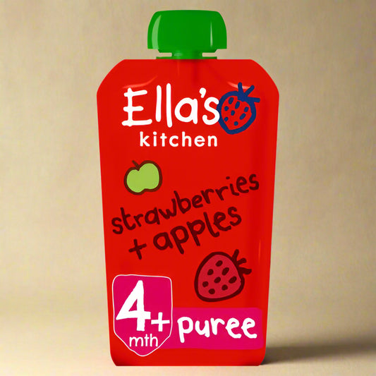  Ellas Kitchen Organic Strawberry Apple Baby Food 7 x 120g pouches