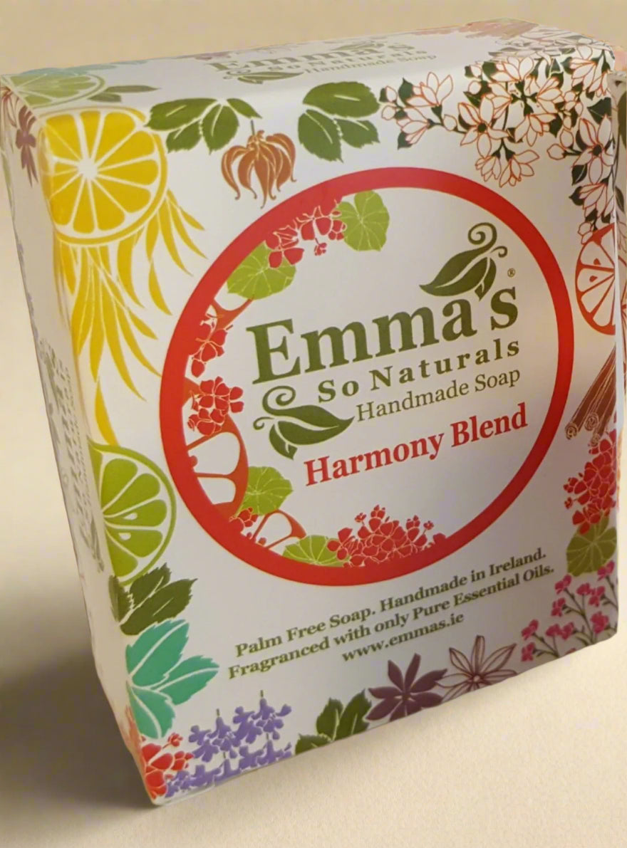 Emmas So Naturals Harmony Blend Soap 100g front packaging – IHS Irish Health Store