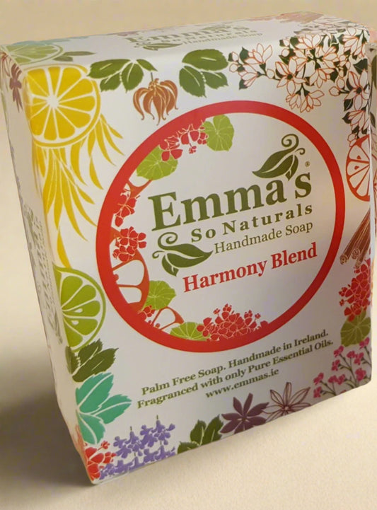Emmas So Naturals Harmony Blend Soap 100g front packaging – IHS Irish Health Store