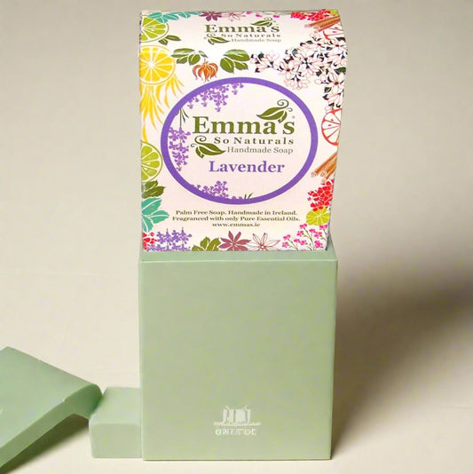 Emma’s So Naturals Lavender Vegan Soap 100g Front Label
