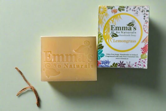 Emma’s So Naturals Lemongrass Vegan Soap 100g Front Label