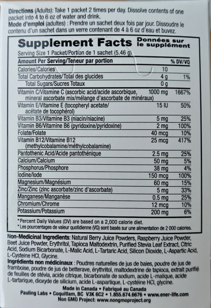 Supplement label with 'Supplement Facts' on a white background