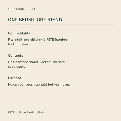 FETE stand use information guide
