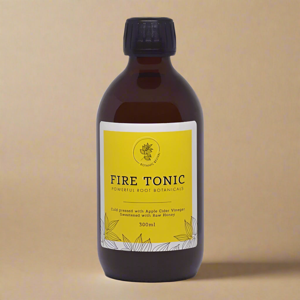 Fire Tonic Herbal Pure Apple Cider Vinegar 300ml with roots and spices