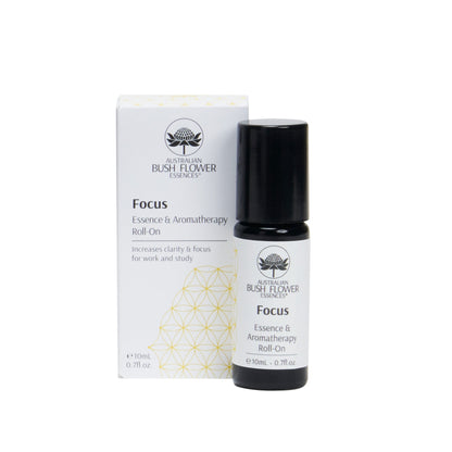 Australian Bush Flower Focus Essence & Aromatherapy Roll-On – 10ml bottle or tube with original carton