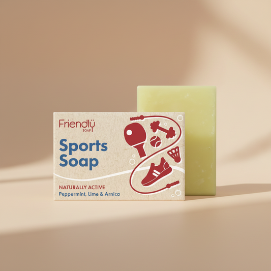Friendly Natural Sports Soap Bar Case 6 x 95g
