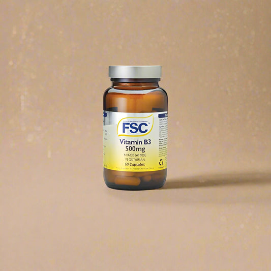 FSC Niacinamide Vitamin B3 50mg – 60 Capsules for nervous system support