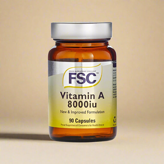  FSC Vitamin A 8000IU – 90 Capsules for skin, vision, and immune support