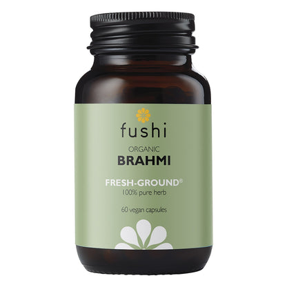 Fushi Organic Brahmi 60 capsules front label