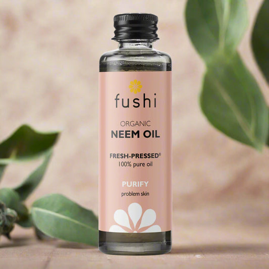 Fushi Organic Neem Oil Virgin 50ml Front Bottle