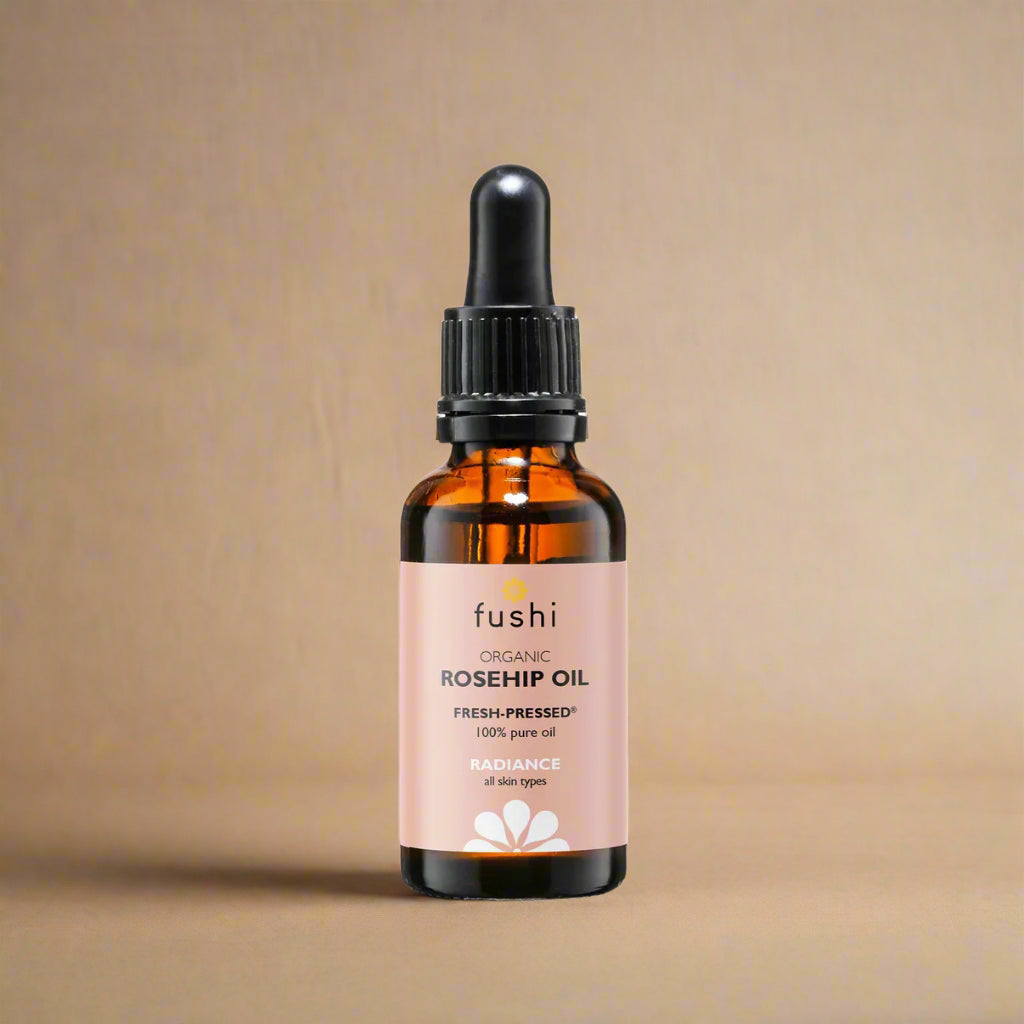 Fushi Organic Rosehip Oil – 30ml bottle cold-pressed skincare oil