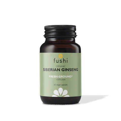 Fushi Siberian Ginseng Organic 60 Capsules Front Label