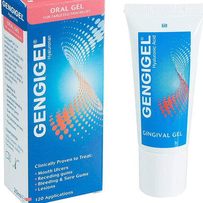 Gengigel Oral Gel with Hyaluronic Acid – 20ml packaging