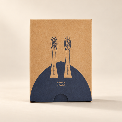 Georganics replacement heads 2 pack – original brown and navy carton