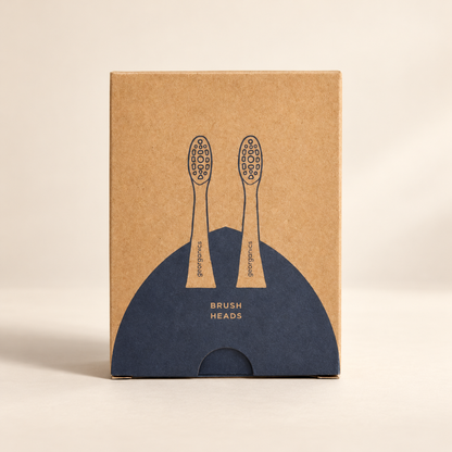 Georganics replacement heads 2 pack – original brown and navy carton