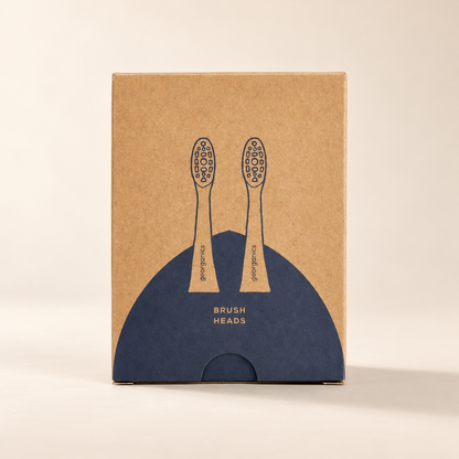 Georganics replacement heads 2 pack – original brown and navy carton