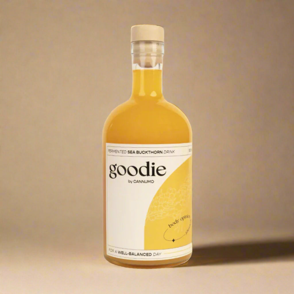 Goodie Fermented Sea Buckthorn Drink – 500ml probiotic beverage with 96 strains