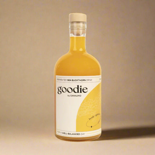 Goodie Fermented Sea Buckthorn Drink – 500ml probiotic beverage with 96 strains