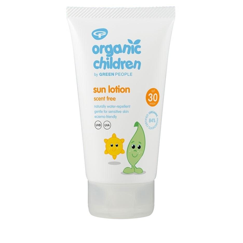 Green People Children's Sun Lotion SPF30 No Scent 150ml Front View