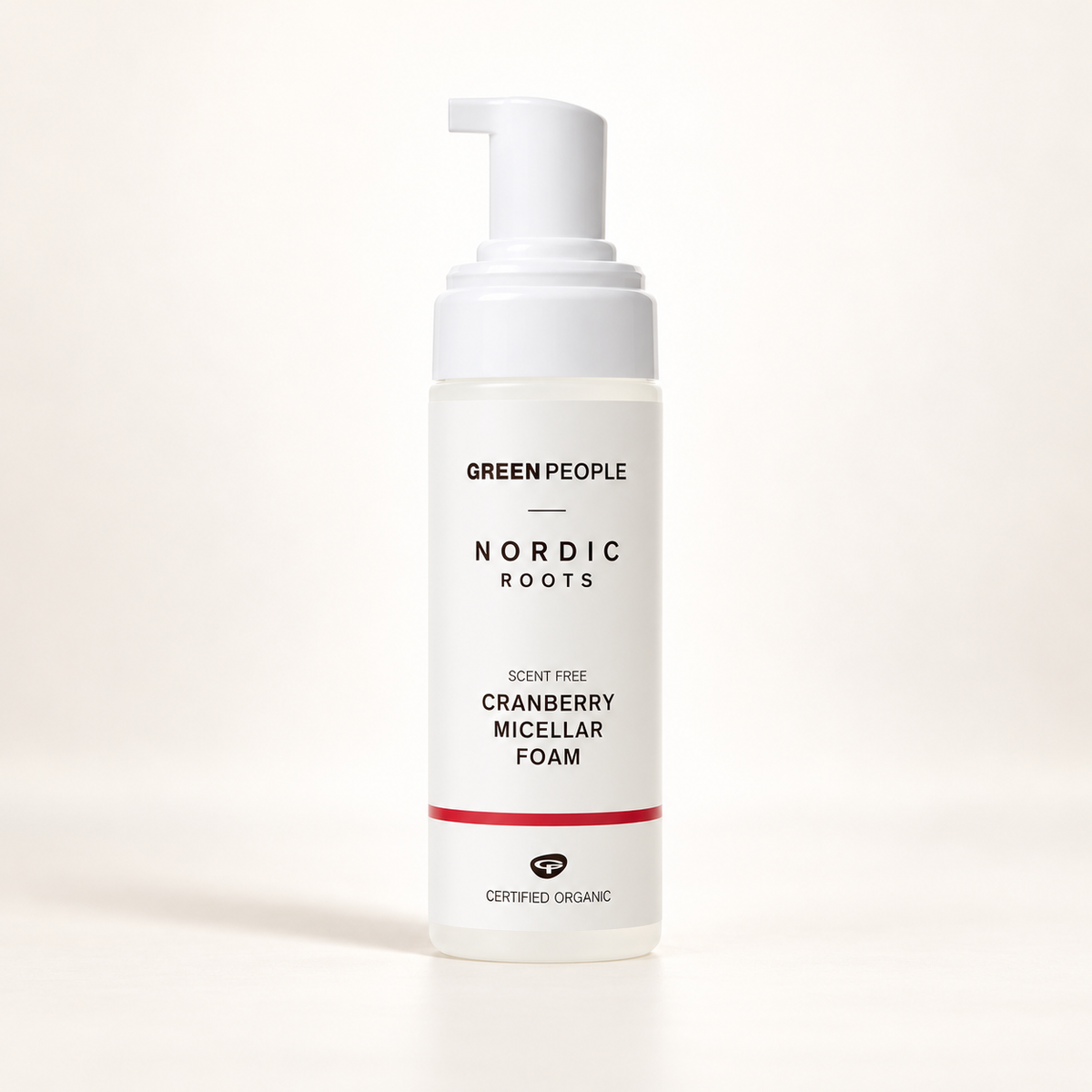 Green People Nordic Roots Cranberry Micellar Foam 150ml – scent-free pump bottle