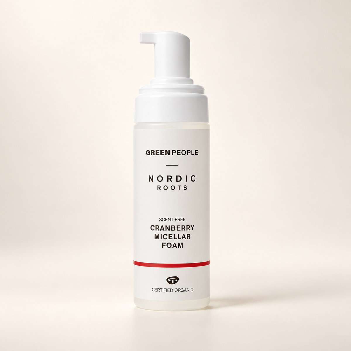 Green People Nordic Roots Cranberry Micellar Foam 150ml – scent-free pump bottle