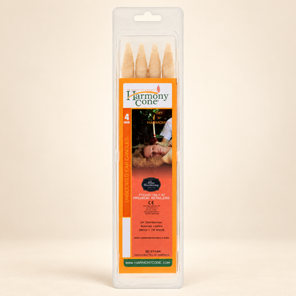 Harmony Cone Unscented Ear Candles 4 Pack — product packaging, image 2
