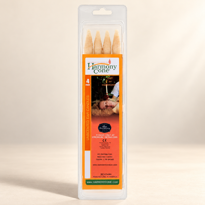 Harmony Cone Unscented Ear Candles 4 Pack — product packaging, image 3