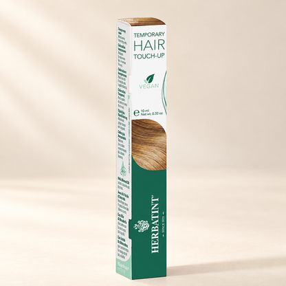 Herbatint Temporary Hair Touch-Up Blonde 10ml carton on cream studio background, view 3